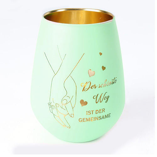 Sage Green Glass Lantern – Engraved Tealight Holder, Decorative Home Accessory