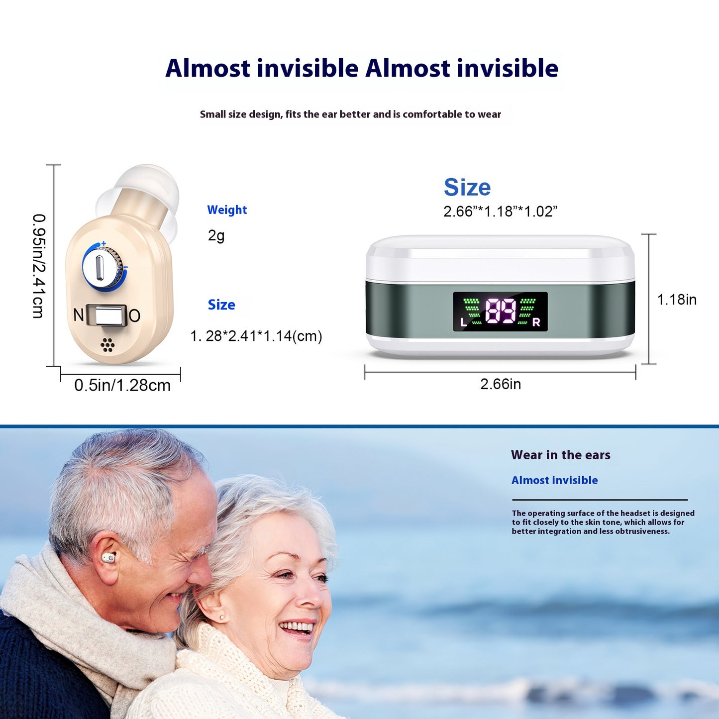 Charging Digital Display Sound Amplifier Hearing Auxiliary Equipment