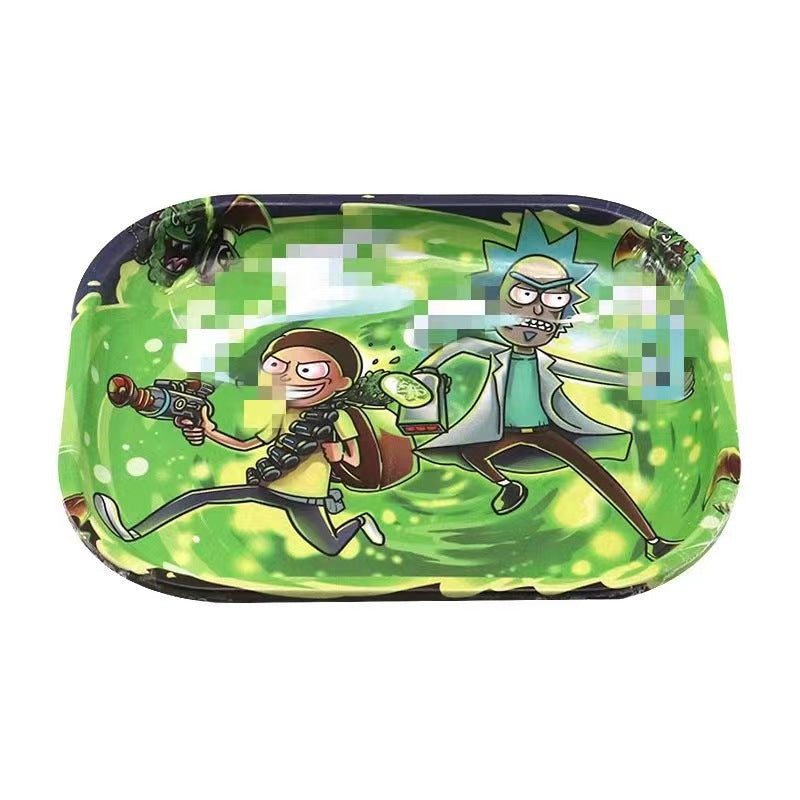 Storage Cigarette Tray Metal Smoking Set Accessories