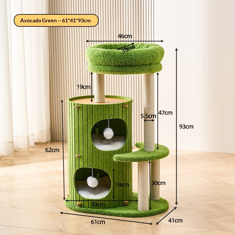 Cat Tree For Home Use, Space-saving Cave-style Cat Bed