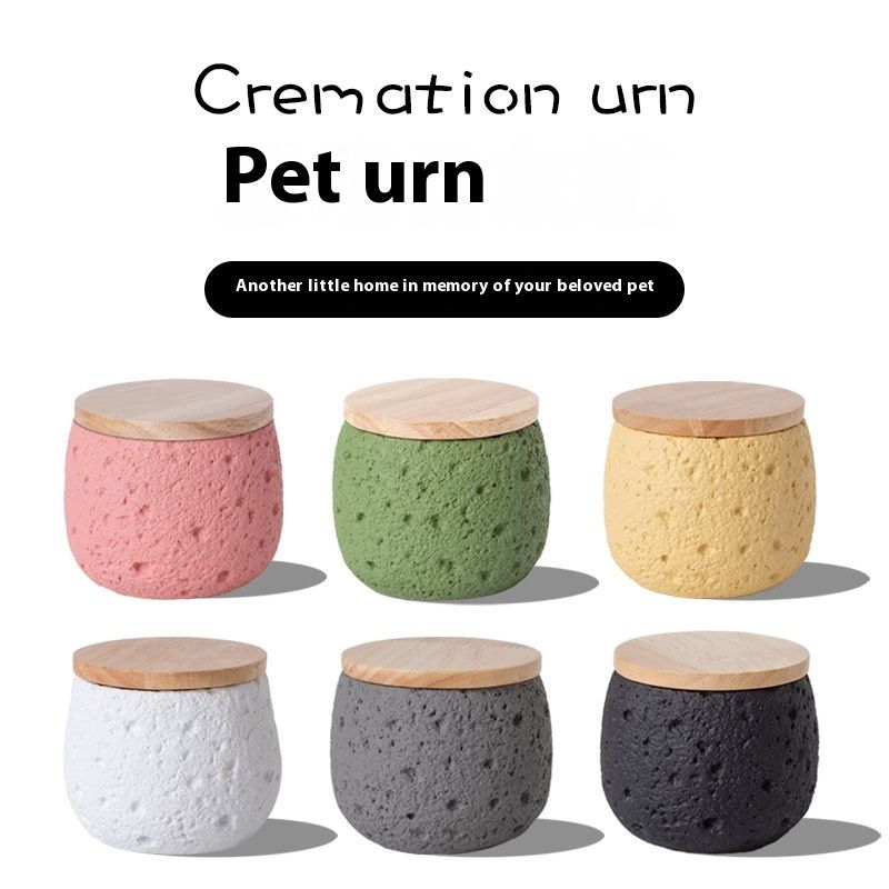 Pet Cinerary Casket Cat Dog Death Cremation Jar Commemorative Supplies
