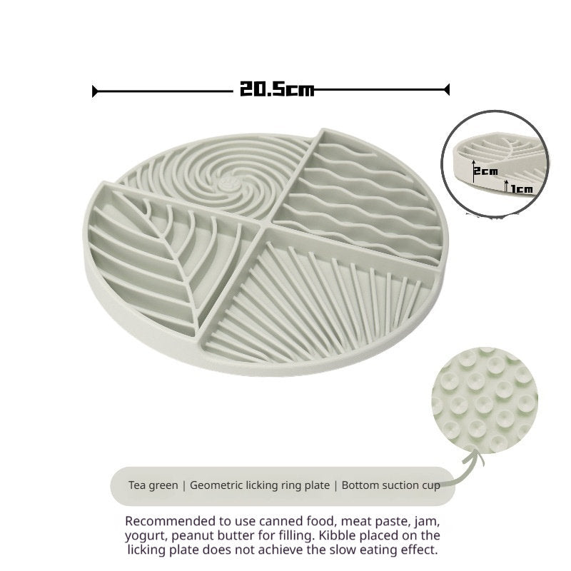 Dog Licking Mat Pet Slow-feeding Silicone Tray
