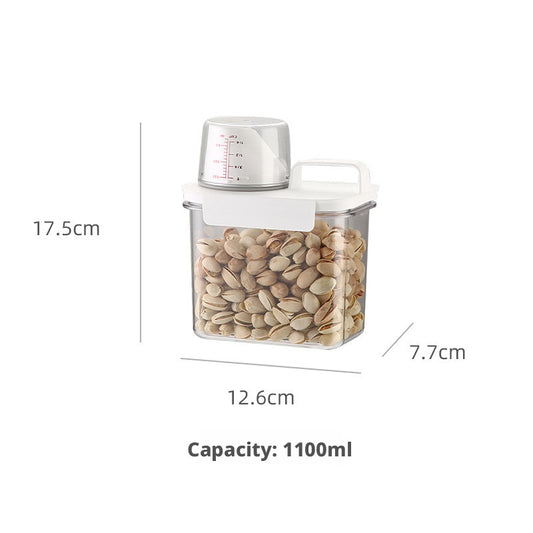 Kitchen coarse grains storage can-transparent color-small