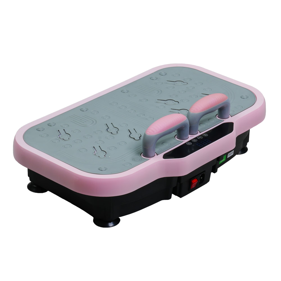 Vibration Plate Fitness Platform With Handle Whole Body Exercise Machine With 120 Speed Levels, Lymphatic Drainage, Fat Burning, And Weight Loss, Perfect For Women, Men, And Home Gym Exercise