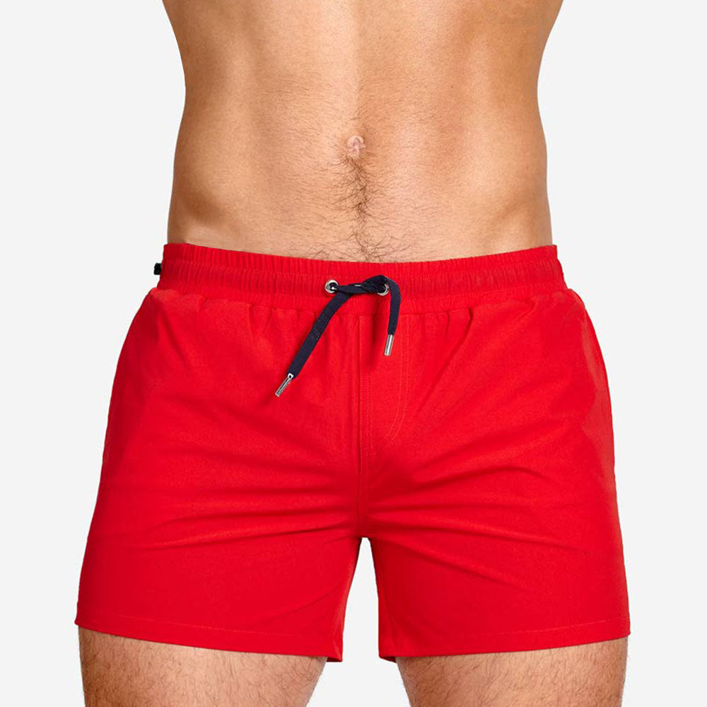 Mesh Lining Swimming Sports And Fitness Shorts
