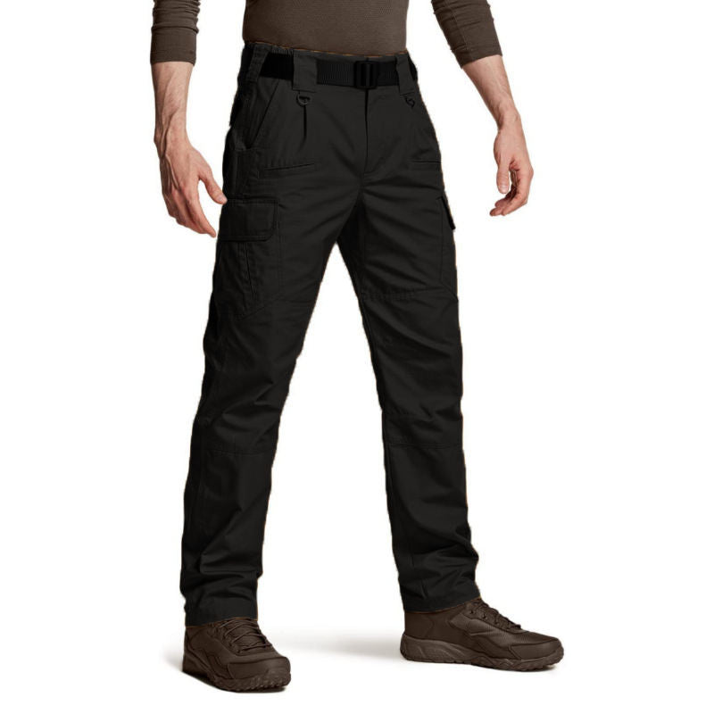 Men Multi-Pocket Outdoor Sports Work Pants Hiking Cycling Casual Trousers