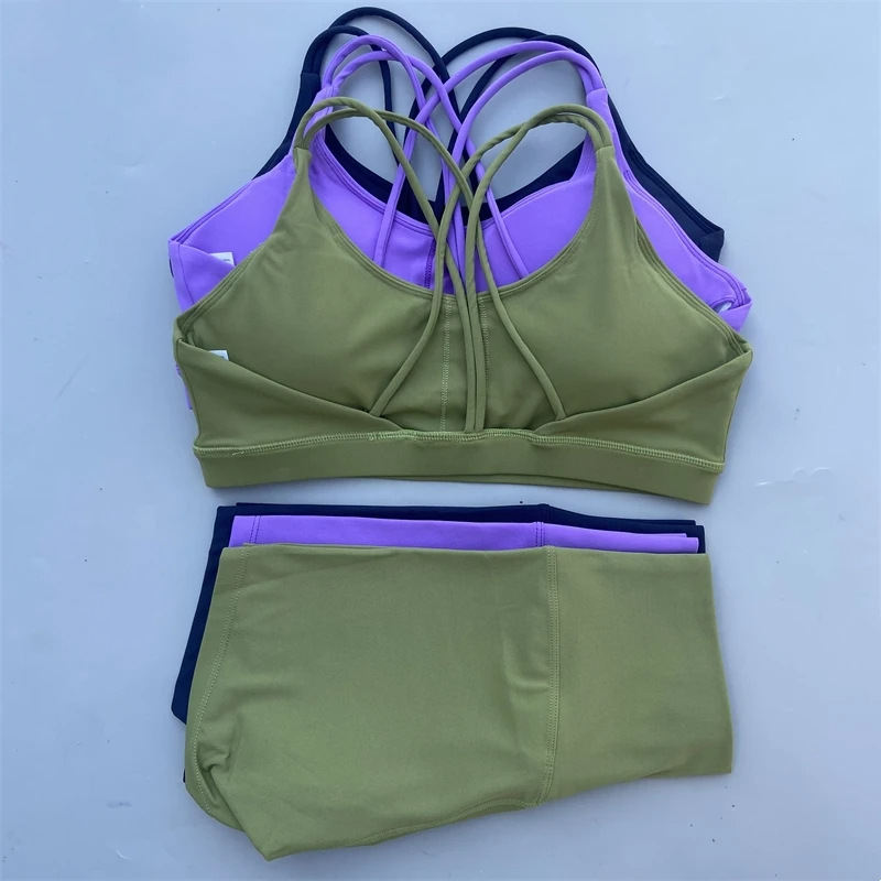 Solid Color Women's Tight Yoga Cycling Shorts Underwear Suit