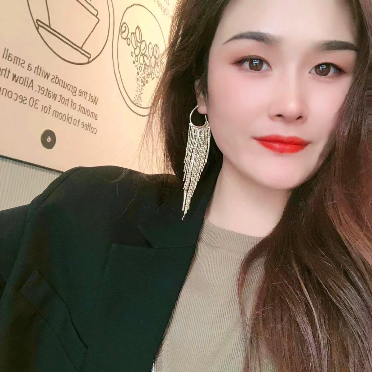 Electroplated Silver Needle Korean-style Trendy Earrings For Women