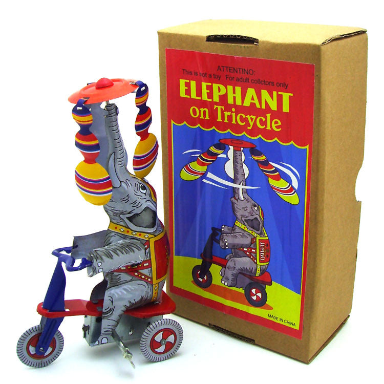 Circus Elephant Riding A TricycleA Collectible Creative Gift And Photography Prop.
