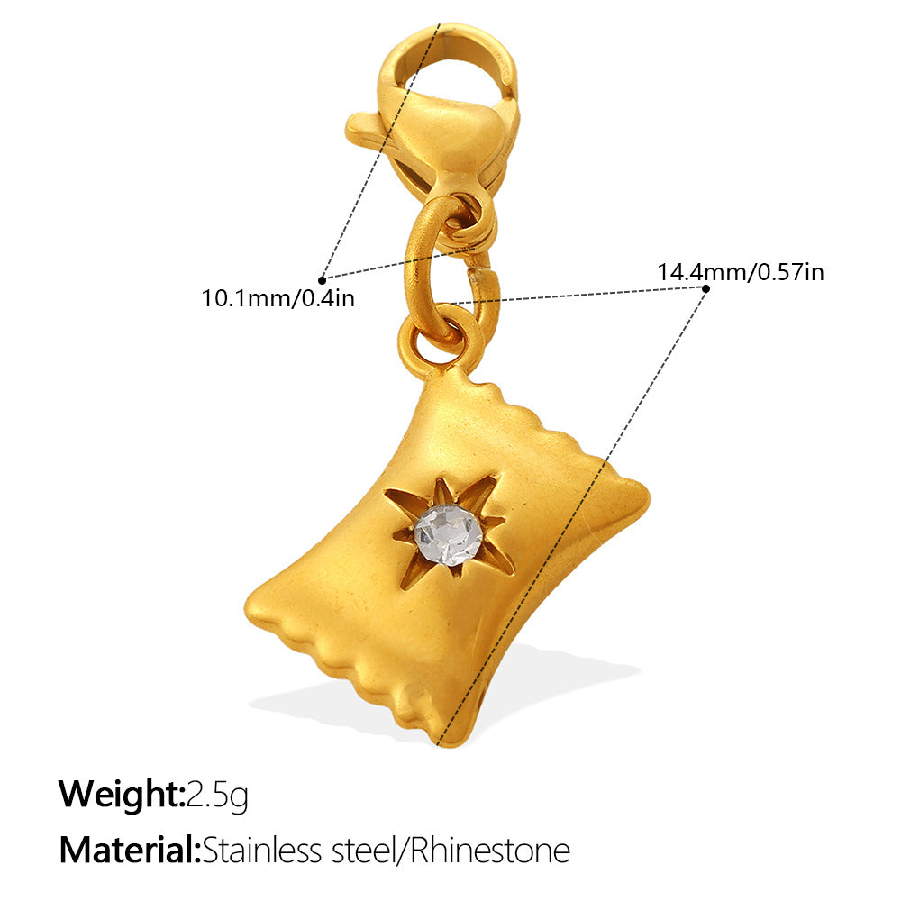 Cute And Sweet Style Pizza Candy Food Series Lobster-shaped Pendant For DIY Bracelet Or Necklace, Exquisite Accessories