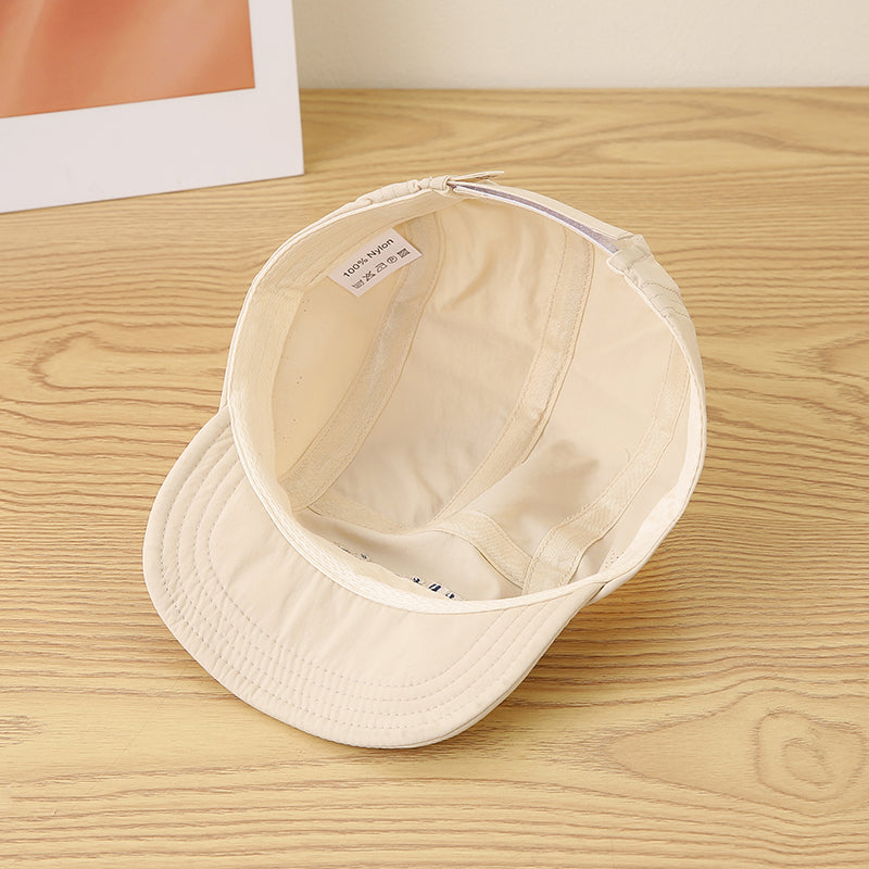 Single-color Children's English Alphabet Embroidered Adjustable Waterproof Lightweight Simple Casual Brimless Baseball Cap For Outdoor Travel