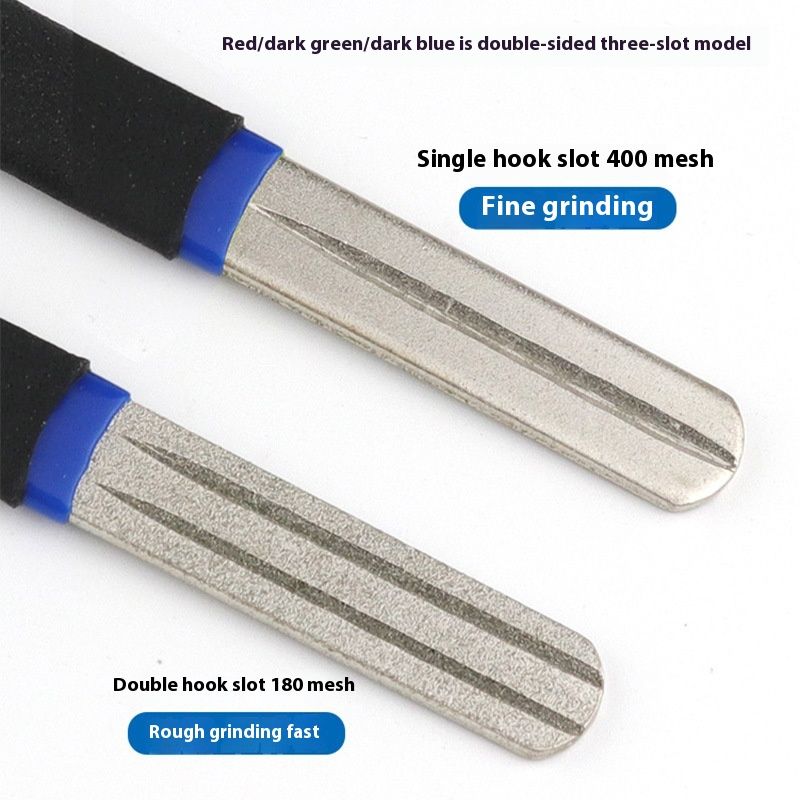 Diamond Fishing Hook File Grinding Stone Portable Tool Accessories