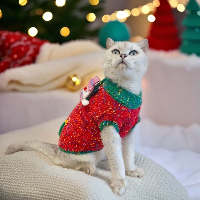 Christmas Pet Sweater AutumnWinter Warmth-Enhancing