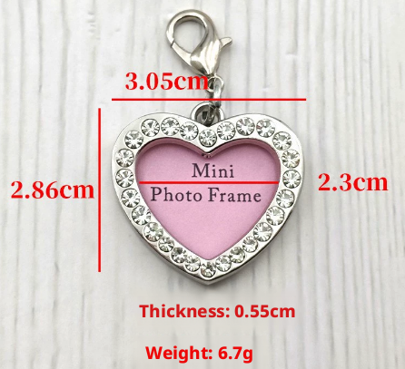 DIY Pet Tag-Heart Heart-Zinc Alloy-1 piece