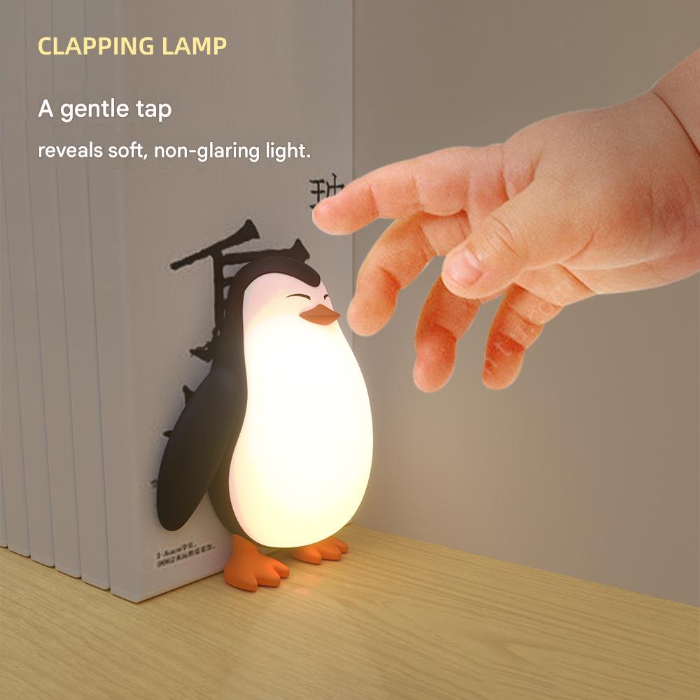 Silicone Pat Light Duck Sleeping Light USB Rechargeable Atmosphere Light Birthday Gift Three-speed Bedroom Bedside Light