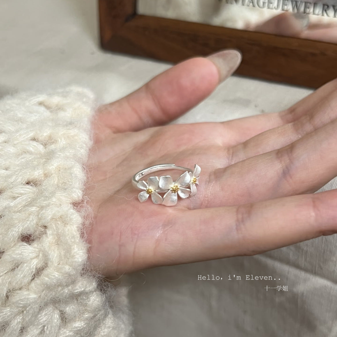 Korean Aesthetic 925 Sterling Silver Adjustable Plain Ring