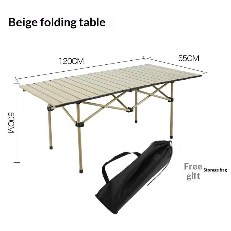 Wholesale Outdoor Folding Table Metal Roll Up Portable