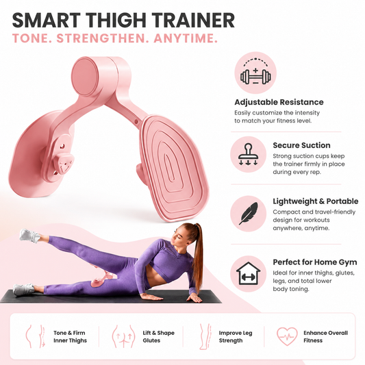 Thigh Stretch Inner Thigh Toner & Leg Exerciser For Women Men Home Workout Portable Fitness Equipment For Core Lower Body Strength Training