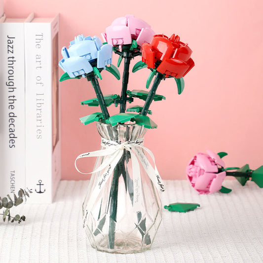 Educational Toys Rose Assembled Educational Toys Decoration Small Particles