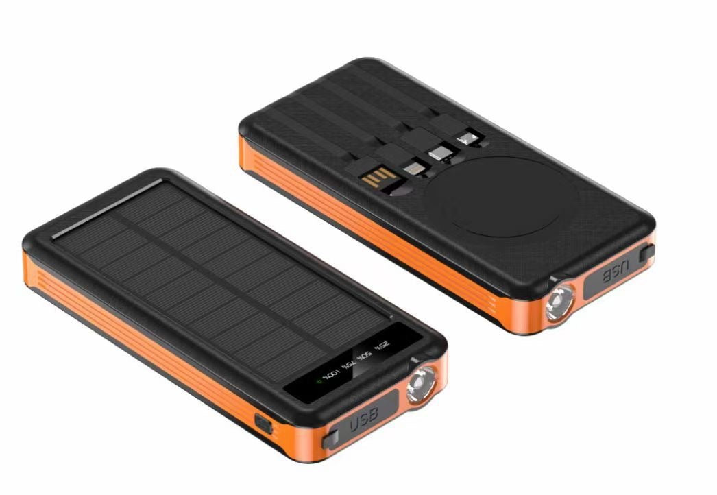 Solar Charging Unit With Cable Portable Waterproof