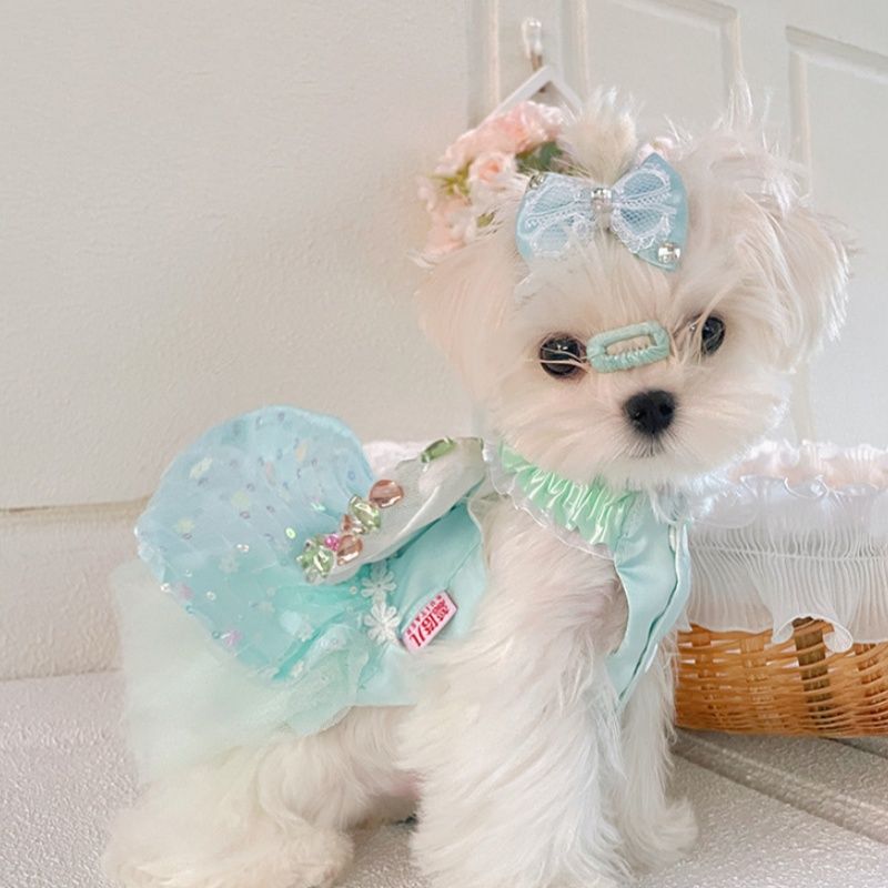 Maltese Princess Dress Pet Clothes Summer