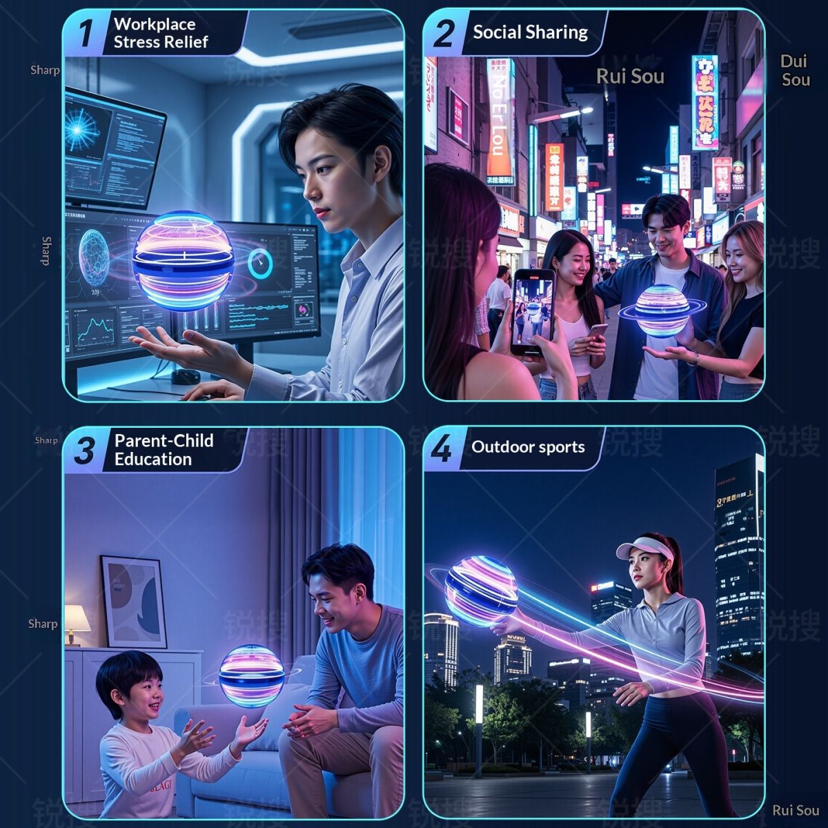 UFO Smart-sensing Flying Ball Childrens Toy