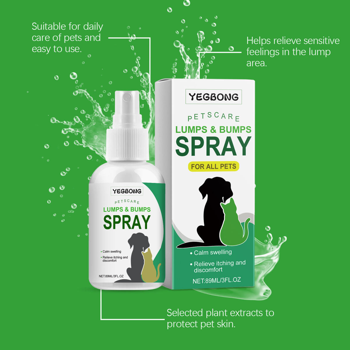 Cat And Dog Relieve Skin Discomfort Care Pet Care Spray