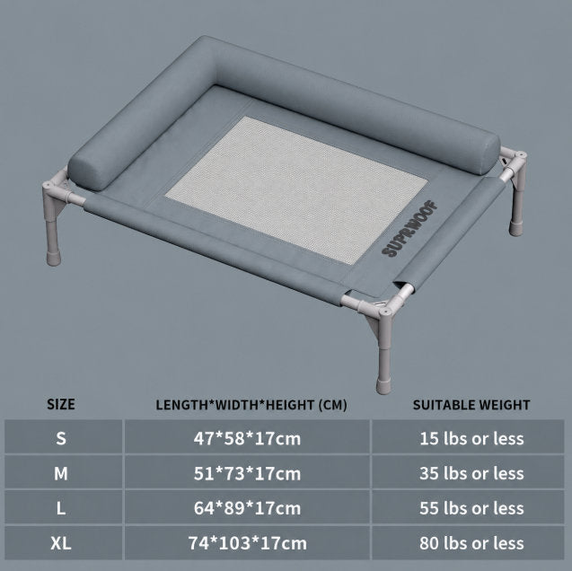 Elevated Pet Bed Breathable Removable Washable