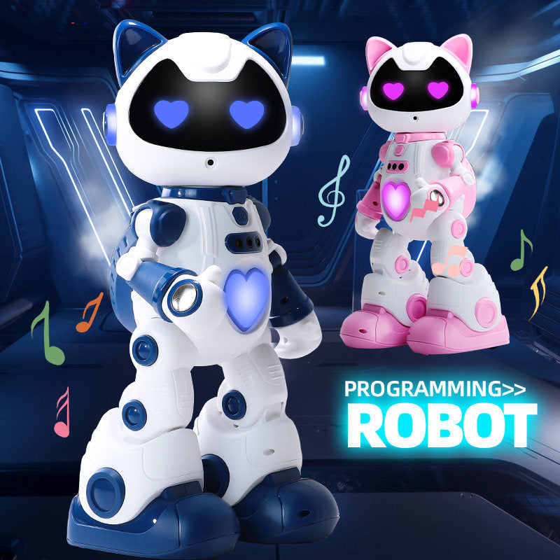 Intelligent Programming Gesture Induction Robot Spray Cool Breathing Lamp Children's Toys