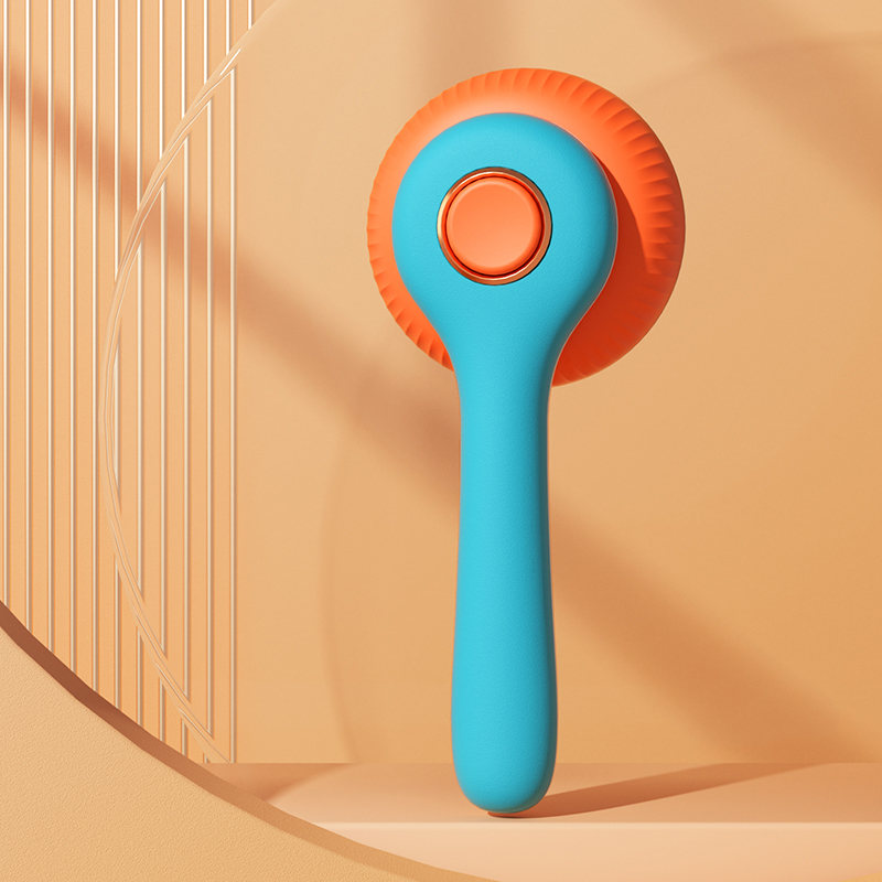 Pet Grooming Brush For Cats And Dogs Massage Self-Cleaning Slicker Comb Cat Grooming Supplies Removing Tangled Hair Loose Fur