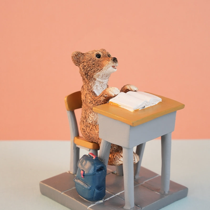 Creative Classroom Room Desk Decoration Cute Animal Figurines