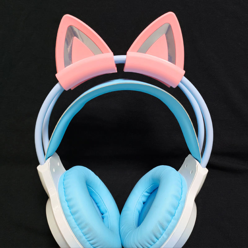 Headset Accessories Cat Ear Decoration Cute Free Disassembly