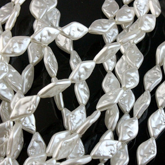 ABS Straight-hole Baroque-shaped Pearl Jewelry Accessories