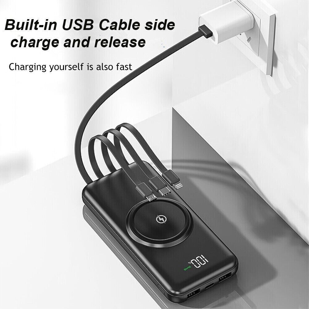 20000mAh Power Bank Fast Charger Battery Pack Portable 5 USB For Mobile Phone UK