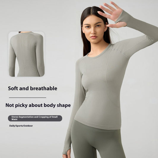 Breathable Exercise Top Women's Stretch Slim-fit Yoga Wear