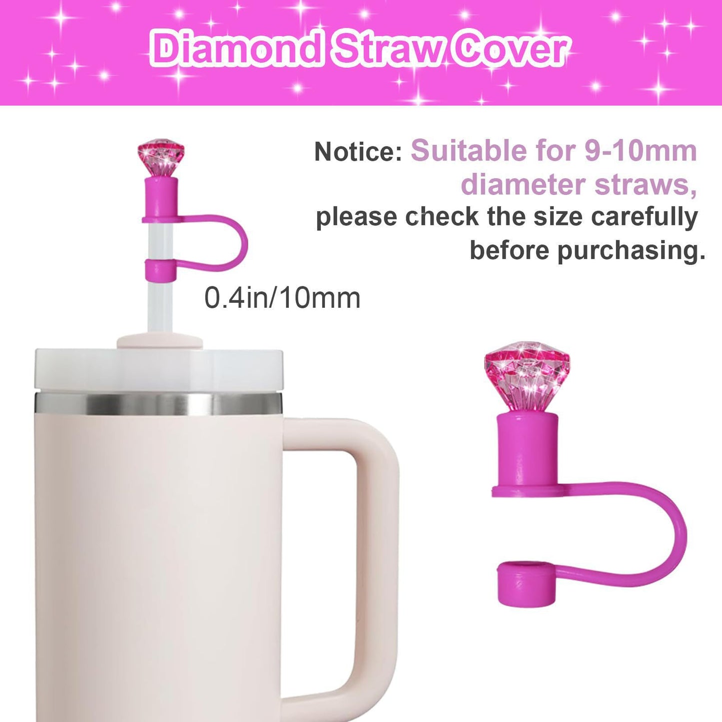 Water Bottle With Accessories Including A 3040-inch Handle And Straw