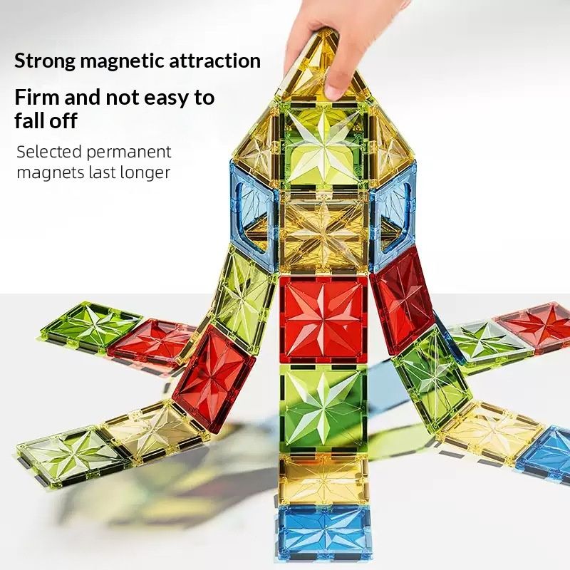 Assembly Magnetic Square Block Building Toys