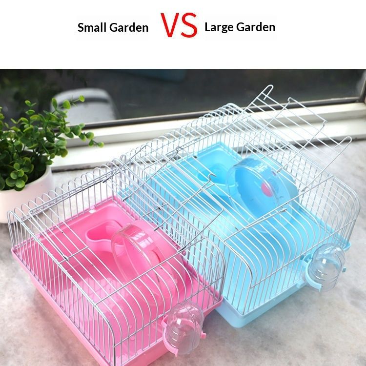 Small Pastoral-style Pet Supply Set Including A Water Bottle A Food Bowl And A Running Wheel