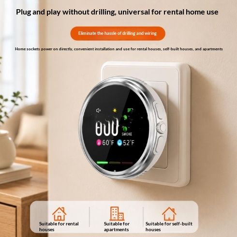 Carbon Monoxide Detector For Home And Camping Smart Air Quality Alarm