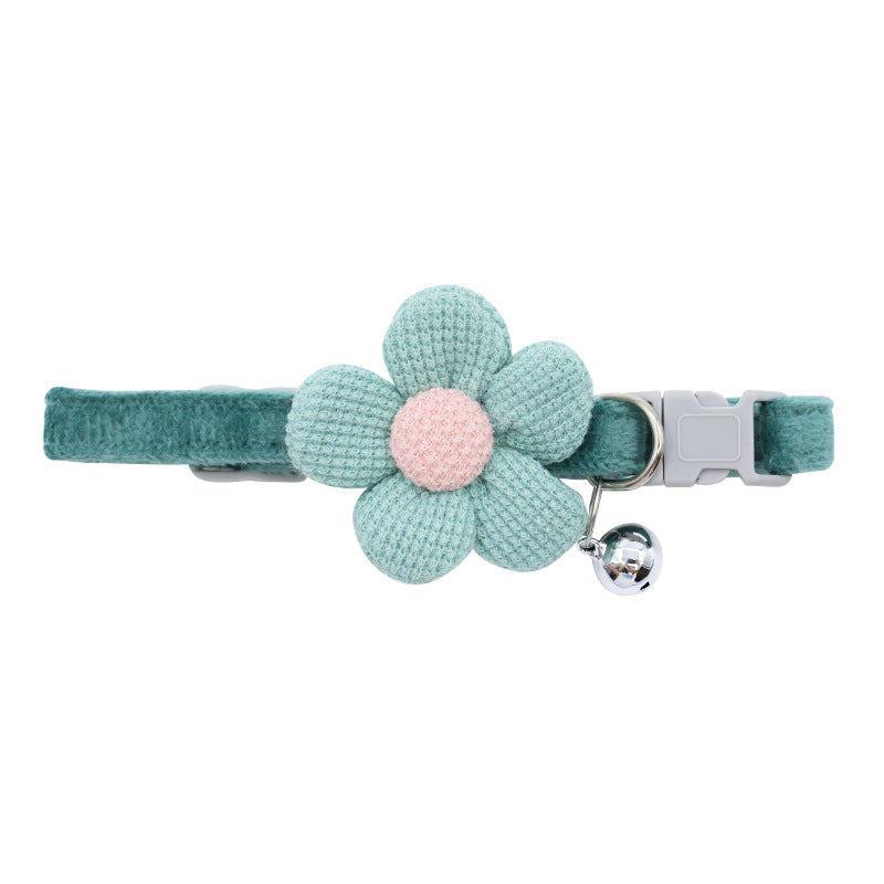 Cute Cartoon Flower Pet Collar And Leash