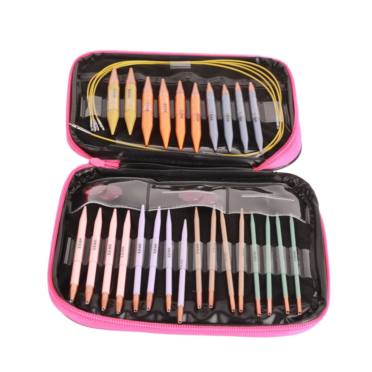 13 Pairs Crochet Hook Set Plastic Polycarbon Needles DIY Craft Accessories For Women