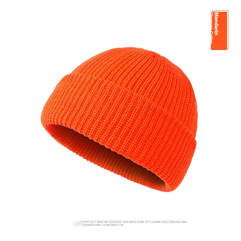 Autumn And Winter New Korean Candy Color Knitted Wool Hat