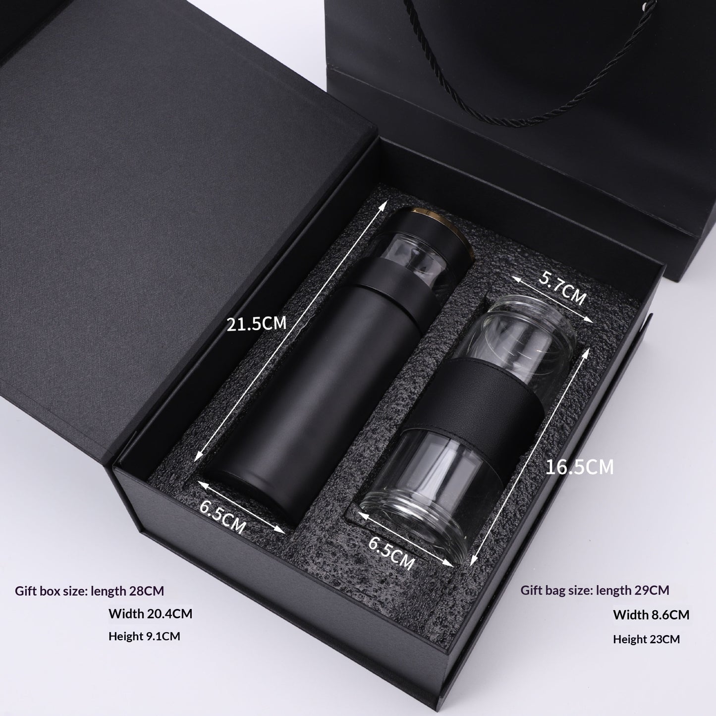 Double-Layer Smart Temperature-Display Tea And Water Separation Insulated Mug
