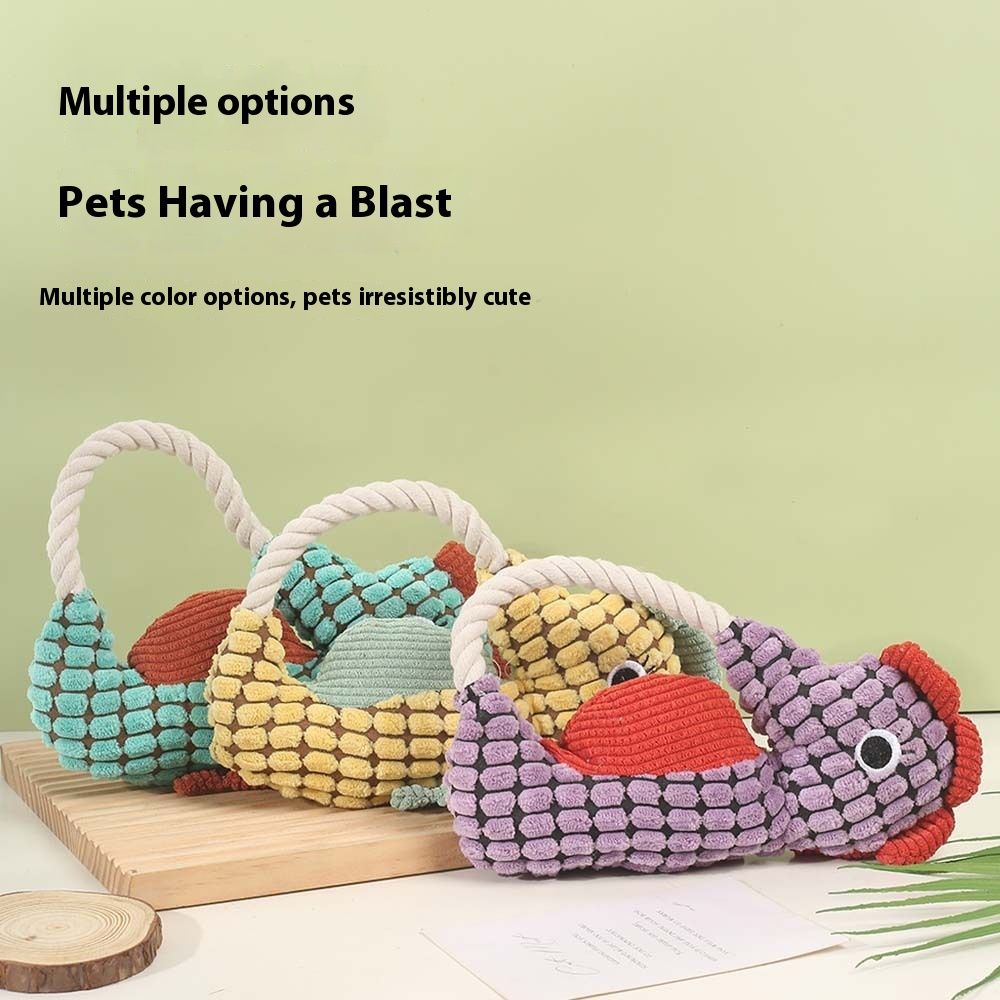 Pineapple Velvet Molar Long Lasting Pet Toy
