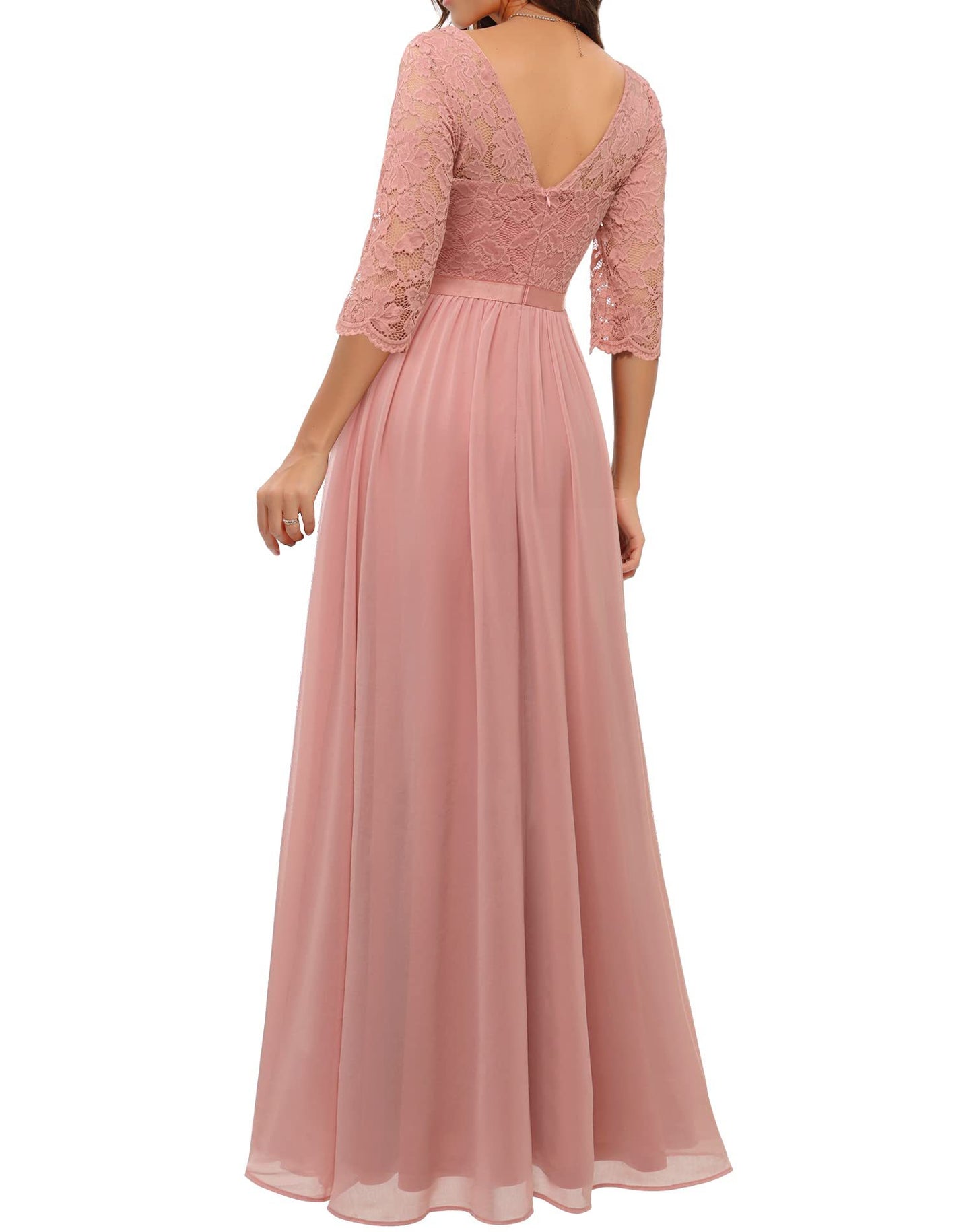 Best Seller Dress Lace Long Patchwork Waist-tight Noble Dress
