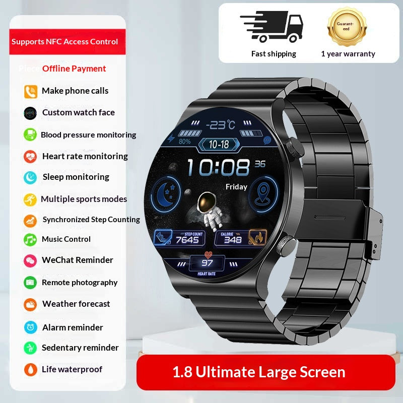 Smart Sports Watch With Bluetooth Calling Heart Rate And Blood Glucose Monitoringa Multifunctional Wrist Device