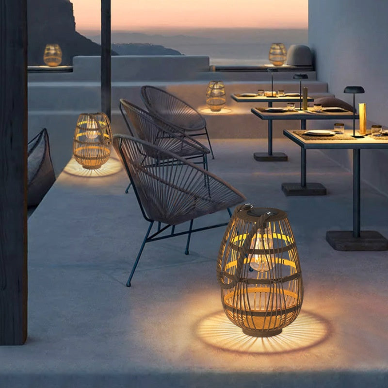 Solar-powered Portable Hanging Garden Decor Ambient Floor Lamp