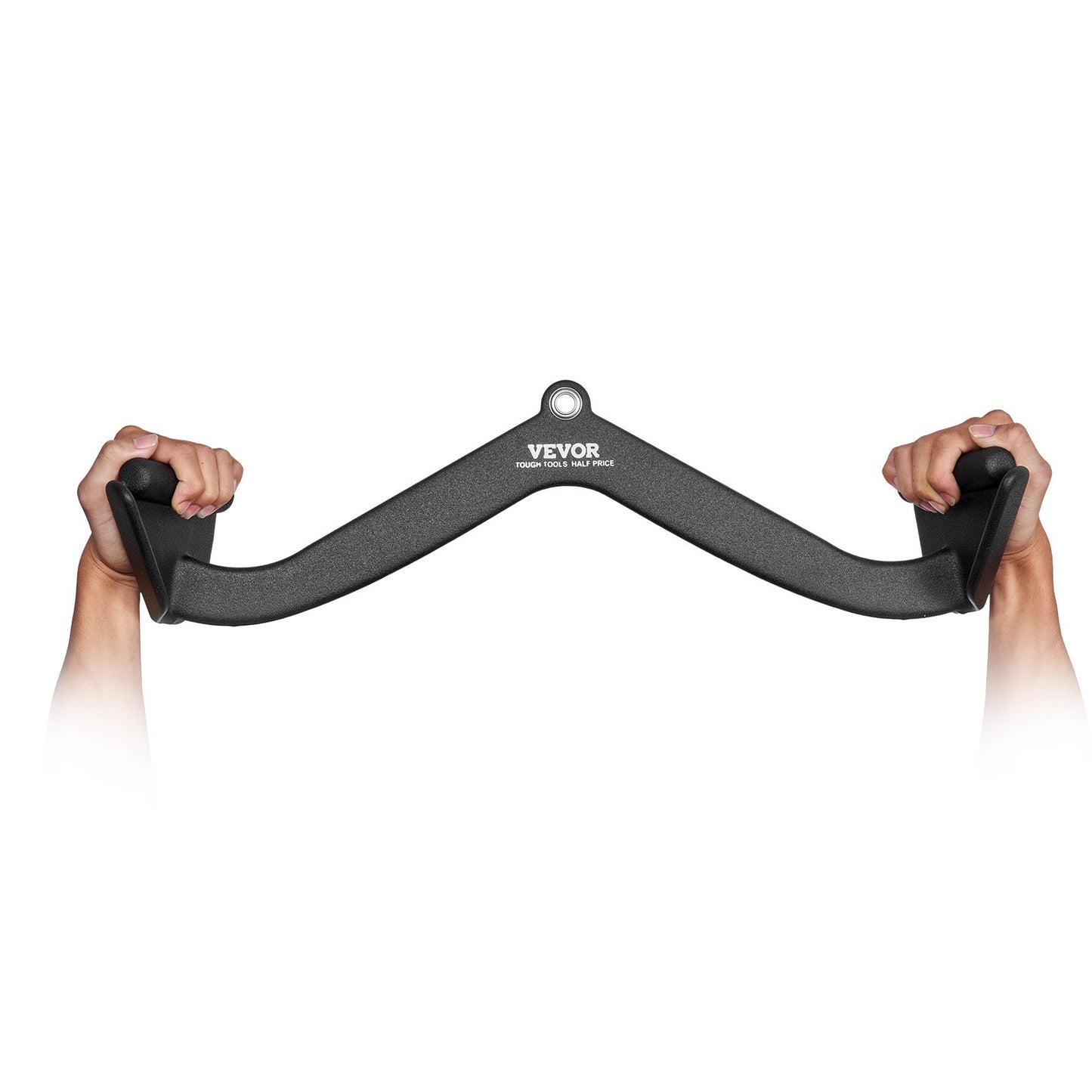 LAT Pulldown Attachment, Cable Machine Rowing V-bar Attachment, Tricep Pull Down Bar, Back Strength Training Rubber Coated Handle Grip, Bicep Curl Tricep Lat Pulldown Bar For Home Gym Fitness
