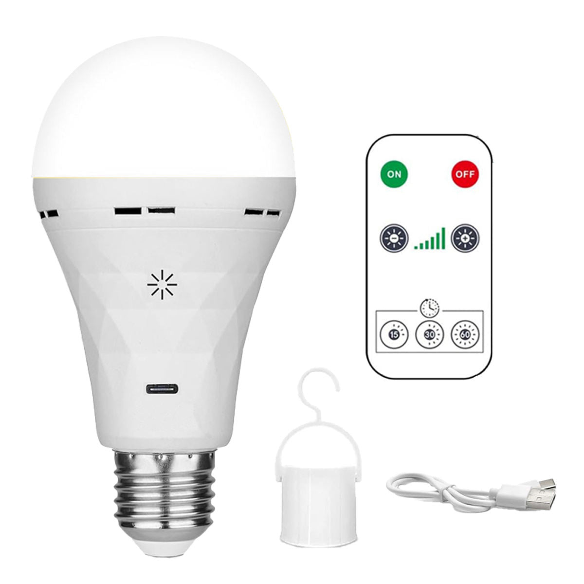 Rechargeable Bulbs With Remote Control, Timer, Battery-powered Wall Lamps, USB Power Supply, Rechargeable Bulbs For Lighting Fixtures