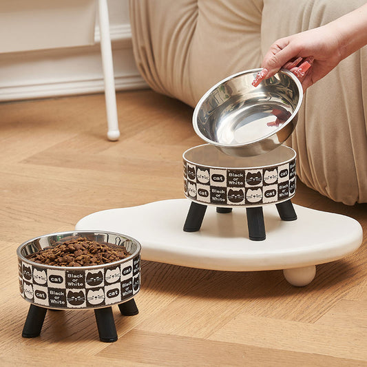 Large-capacity Non-slip Spill-proof Stainless Steel Pet Bowl